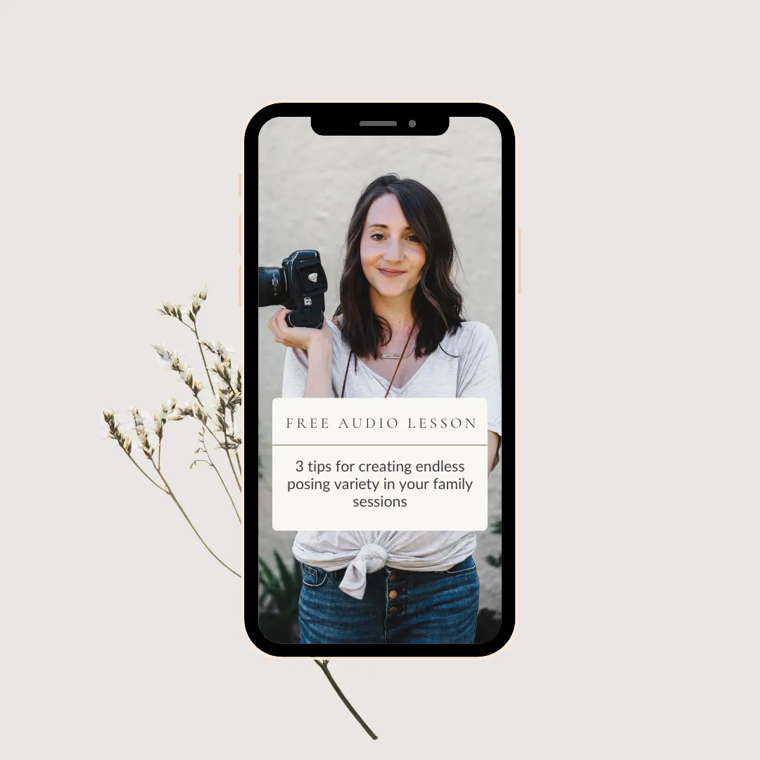 Free posing audio lesson for family photographers