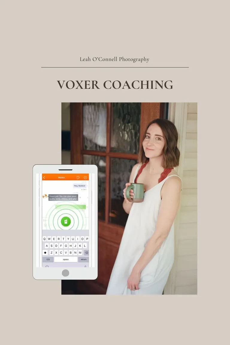 voxer coaching for lifestyle family photographers